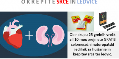 Grelna vrečka in mesečni jedilnik za krepitev srca in ledvic ter hujšanje