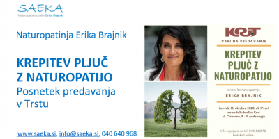 Erika Brajnik, Krepitev pljuč z naturopatijo, posnetek predavanja v Trstu