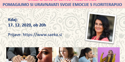Pomagajmo si uravnati emocije s floriterapijo, posnetek spletnega predavanja