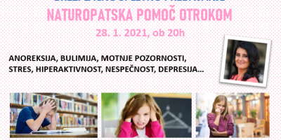 Naturopatska pomoč otrokom, posnetek spletnega predavanja