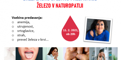 Železo v naturopatiji, posnetek spletnega predavanja