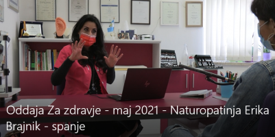 Oddaja Za zdravje – maj 2021 Erika Brajnik: Spanje