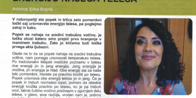 POPEK IN TRTICA URAVNAVAТА ENERGIJO NAŠEGA TELESA