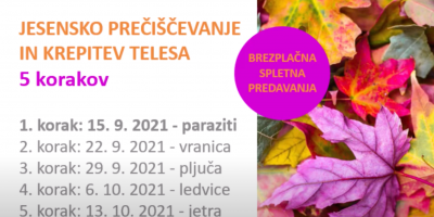 Jesensko prečiševanje – 1. korak Paraziti