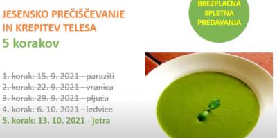 Jesensko prečiševanje – 5. korak Jetra