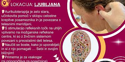 NATUROPATSKA DELAVNICA AURIKULOTERAPIJE ŽE DRUG VIKEND