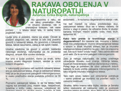 Rakava obolenja v naturopatiji