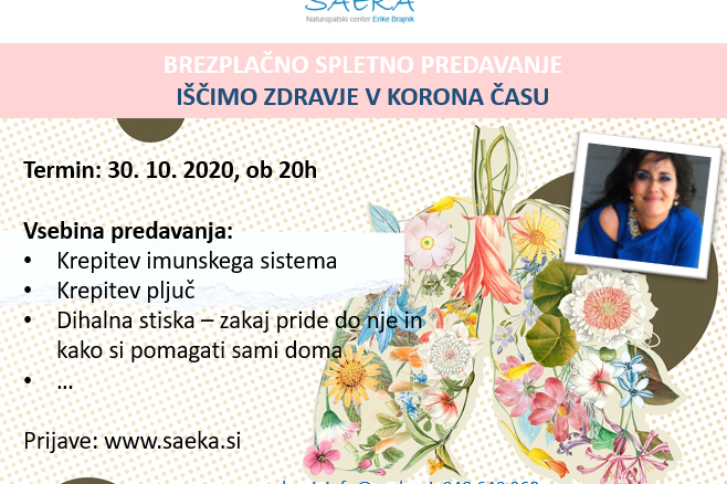 Iskanje zdravja v Koronačasu, posnetek spletnega predavanja