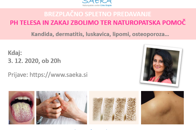 pH telesa in naturopatski pristop, posnetek spletnega predavanja