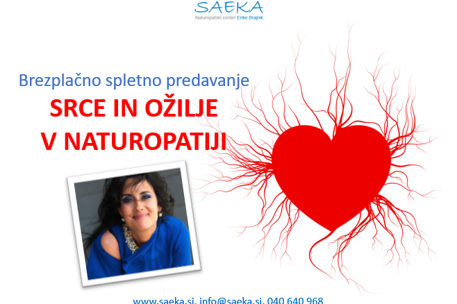 Srce in ožilje v naturopatiji, posnetek spletnega predavanja